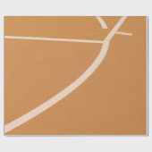 Oranje en witte basketbal cadeaupapier (Vlak)