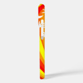 Oranje en witte botanische illustratie Case-Mate iPhone case (Achterkant / Links)