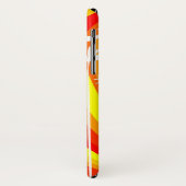 Oranje en witte botanische illustratie Case-Mate iPhone case (Achterkant/links)