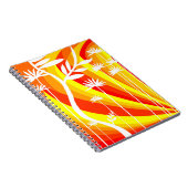 Oranje en witte botanische illustratie notitieboek (Rechterzijde)