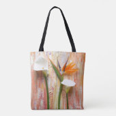 Oranje en witte Canvas tas (Achterkant)