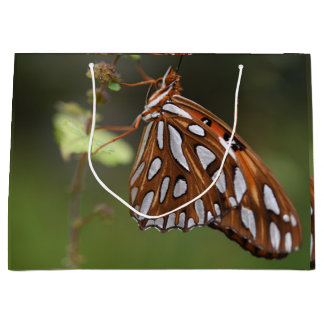 Oranje en witte gepotte Golfvlindergroene Golf Groot Cadeauzakje