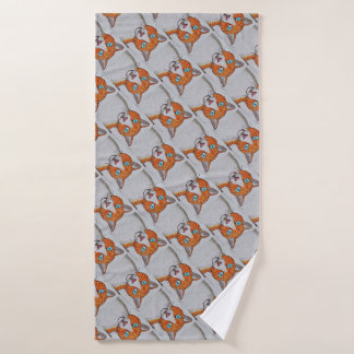 Oranje en witte kat Handdoek