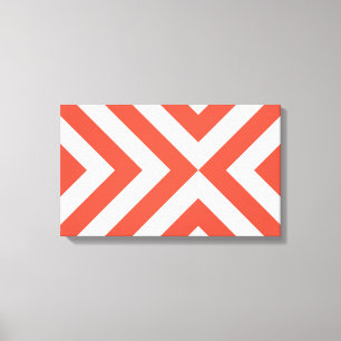 Oranje en witte kazen canvas afdruk