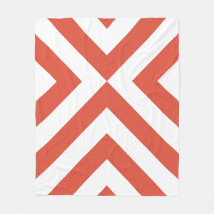 Oranje en witte kazen fleece deken