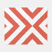 Oranje en witte kazen fleece deken (Voorkant (Horizontaal))