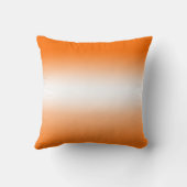 Oranje en witte ombre kussen (Achterkant)