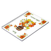  Oranje en Witte Papoea aangepaste tekstlaptop Notitieboek (Linkerzijde)