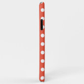 Oranje en witte pasta poladot Case-Mate iPhone case (Achterkant/rechts)