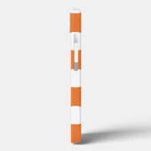 Oranje en witte poka Dots Case-Mate iPhone Case (Achterkant / Links)