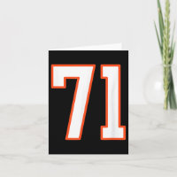 Oranje En Witte Srts Nummer 71 Jersey Uniforme Pla