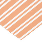 Oranje en witte strepen medium tafelloper (Hoek)