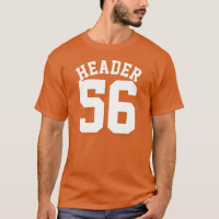 Oranje en witte volwassenen | Sport Jersey Design