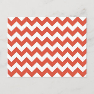 Oranje en witte zigzag briefkaart