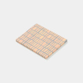 Oranje en zwart-afrikaans stammenpatroon post-it® notes (Schuin)