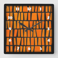 Oranje en zwart-afrikaans stammenpatroon