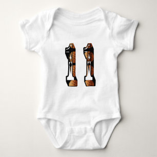 Oranje en zwart Basketball nummer 11, Romper