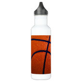 Oranje en zwart Basketball Waterfles (Links)