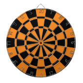 Oranje en zwart dartbord (Voorkant)