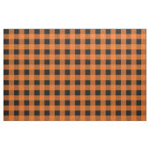 Oranje en zwart Gingham Pattern Fabric Stof (Fat Quarter)
