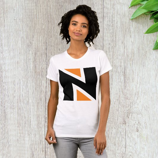 Oranje en zwart, n.e.g. t-shirt
