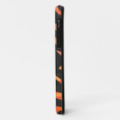 Oranje en zwart Zebra monogram Case-Mate iPhone Case (Achterkant/links)