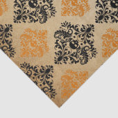 Oranje en zwarte demper tissuepapier (Detail)