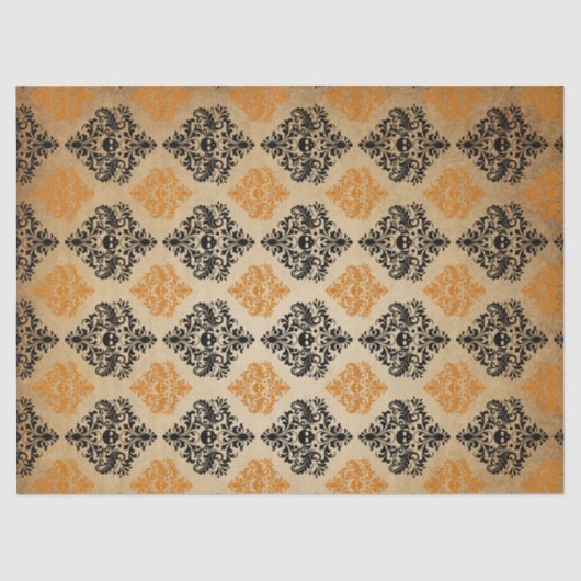 Oranje en zwarte demper tissuepapier (Voorkant)