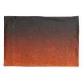 Oranje en zwarte glittergradiënt kussensloop (Achterkant)