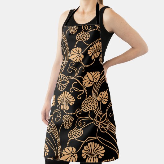 Oranje en zwarte kleding schort (Insitu)