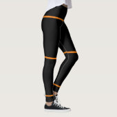 Oranje en zwarte Leggings (Rechts)