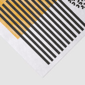 Oranje en zwarte middeneeuwse moderne kunst  tissuepapier (Detail)