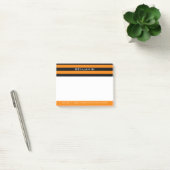 Oranje en zwarte ringbandstripes met aangepaste na post-it® notes (Kantoor)