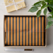 Oranje en zwarte strepen tissuepapier (Geschenk)