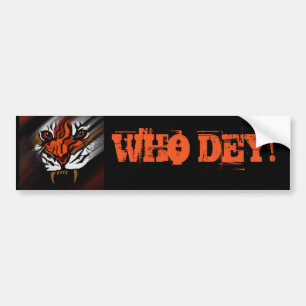 ORANJE EN ZWARTE STRIPEN BUMPERSTICKER