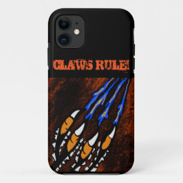 ORANJE EN ZWARTE STRIPEN iPhone 11 HOESJE