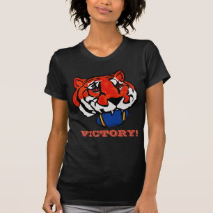 ORANJE EN ZWARTE STRIPEN T-SHIRT