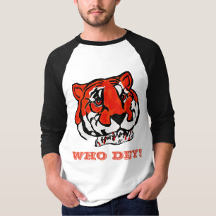 ORANJE EN ZWARTE STRIPEN T-SHIRT
