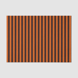 ORANJE EN ZWARTE STRIPTE HALLOONTDEKTEpapier Tissuepapier
