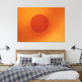 Oranje Energy Ball Canvas Afdruk (Insitu (Slaapkamer))