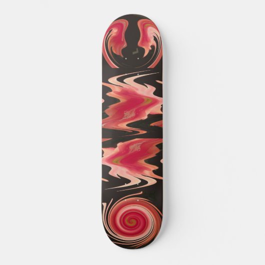 Oranje Epifyte Abstract skateboard (Voorkant)
