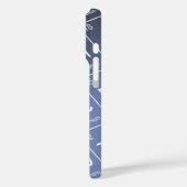 Oranje Erlenmeyer (met Initialen) Chemie Case-Mate iPhone Case (Achterkant / Links)