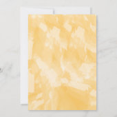 Oranje esthetische bruiloft uitnodigingen (Achterkant)