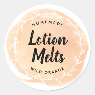 Oranje etherische olie Craft Sticker Label