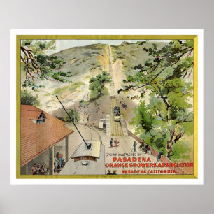 Oranje  etiket poster