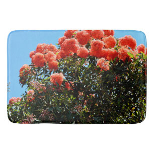 Oranje eucalyptusbloemboom, badmat