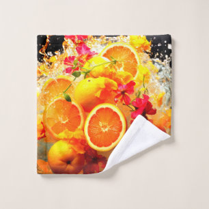 Oranje explosie washandje