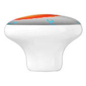 Oranje Eyeball Zombie Drawer Knop (Zijkant)