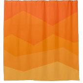 Oranje Fade Douchegordijn (Voorkant)