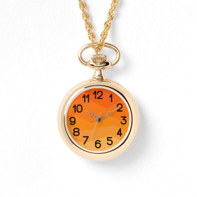 Oranje Fade Horloge (Voorkant)